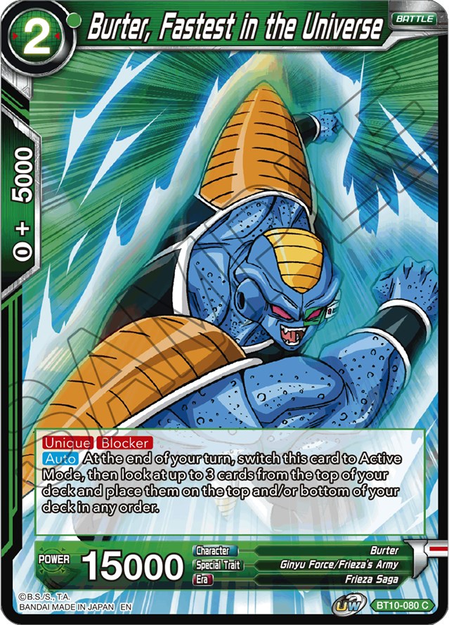 Burter, Fastest in the Universe