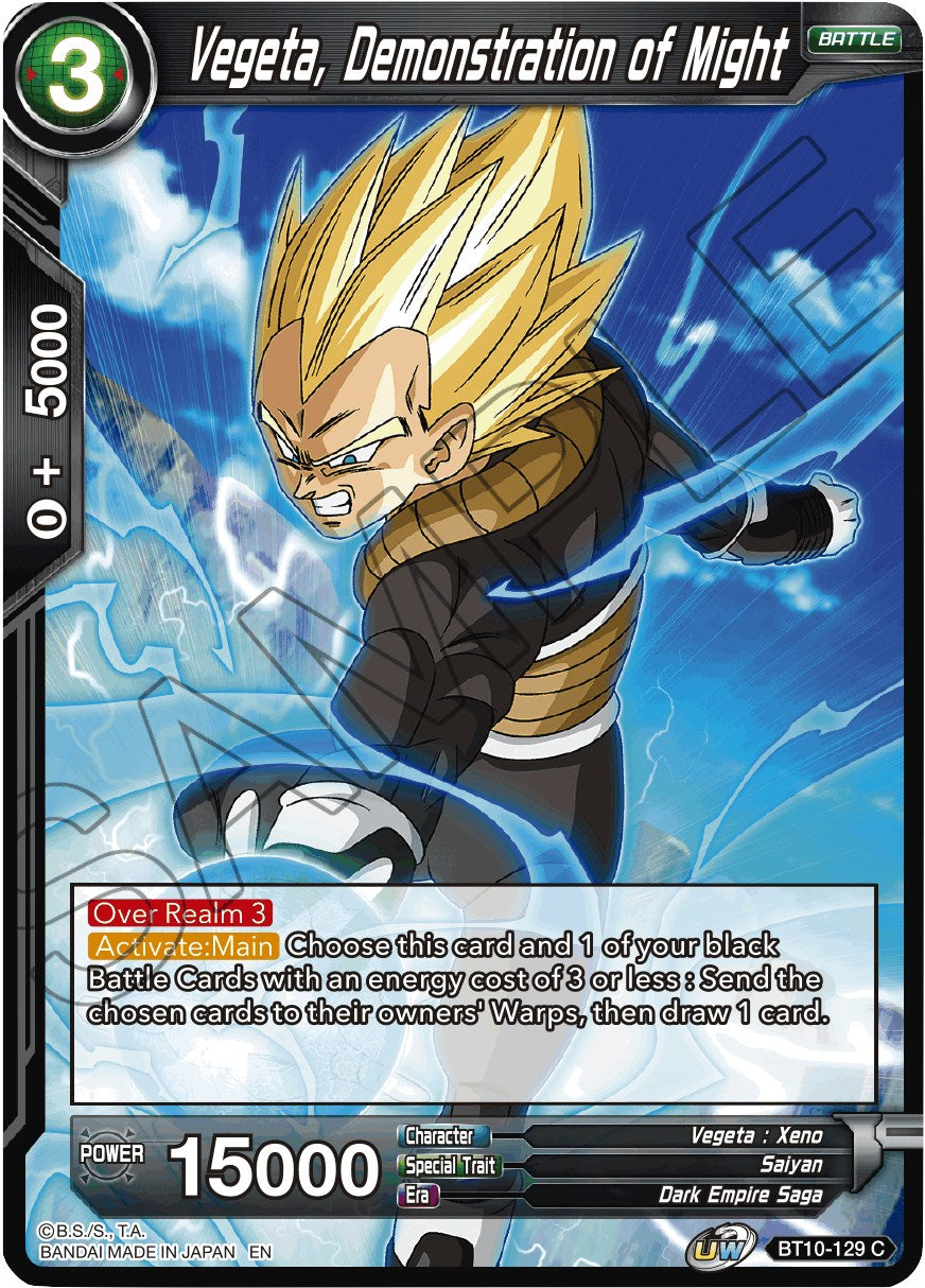 Vegeta, Demonstration of Might