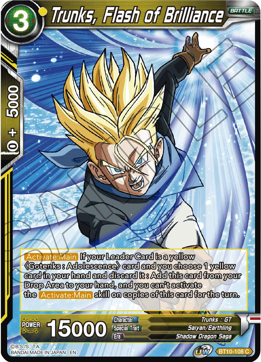 Trunks, Flash of Brilliance