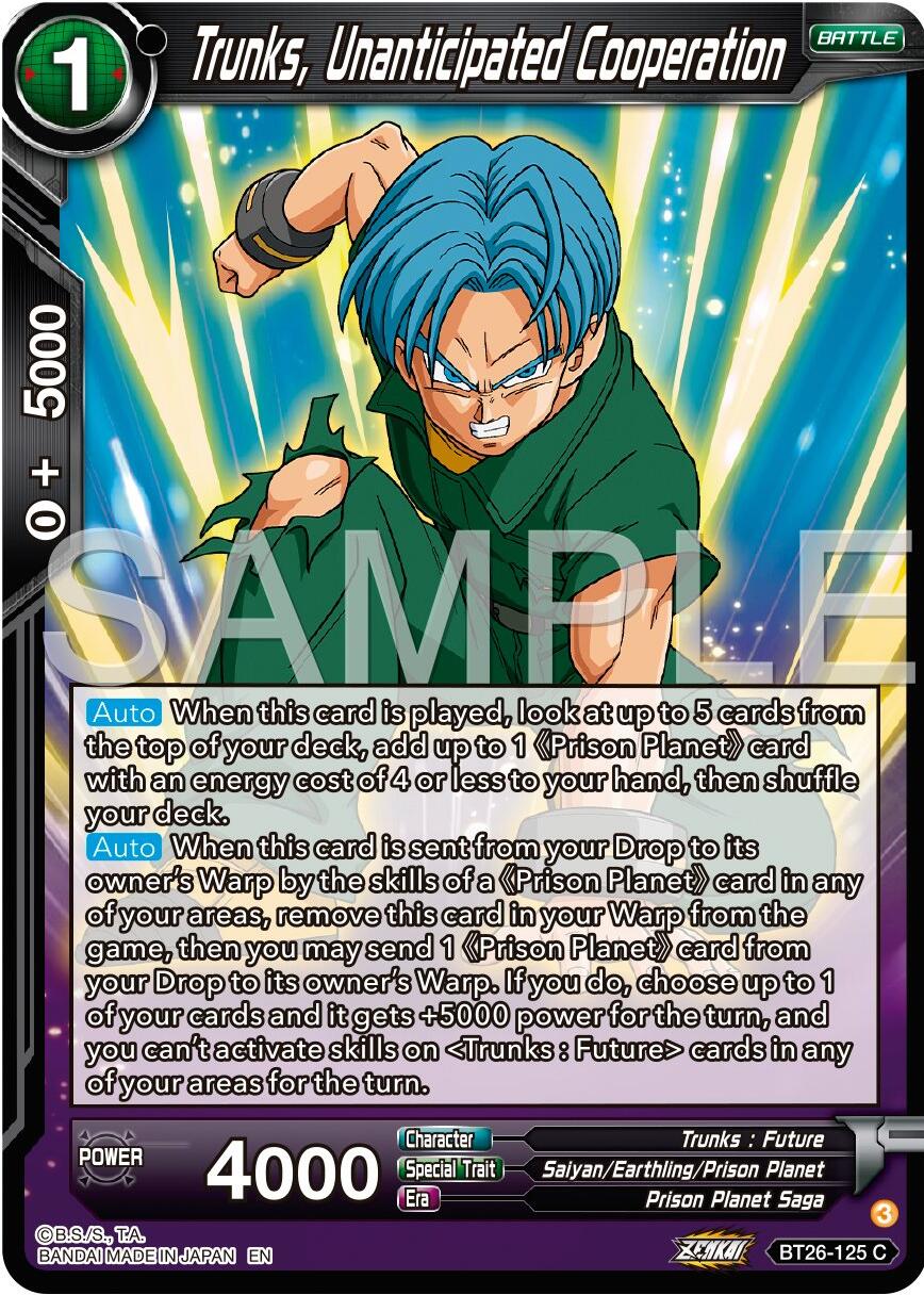 Trunks, Unanticipated Cooperation