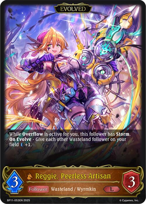 Reggie, Peerless Artisan (Evolved)