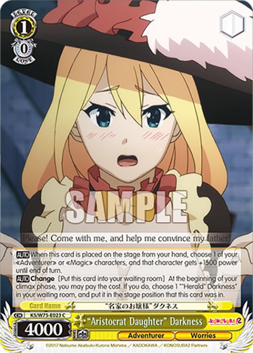 "Aristocrat Daughter" Darkness