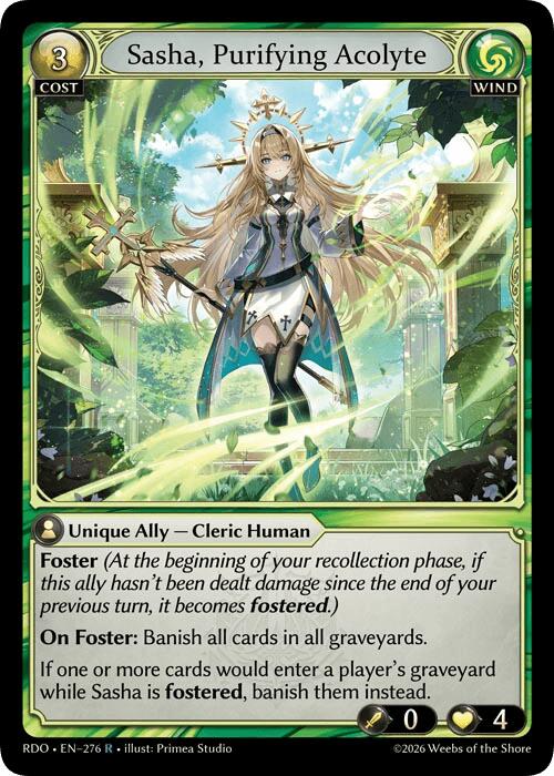 Sasha, Purifying Acolyte