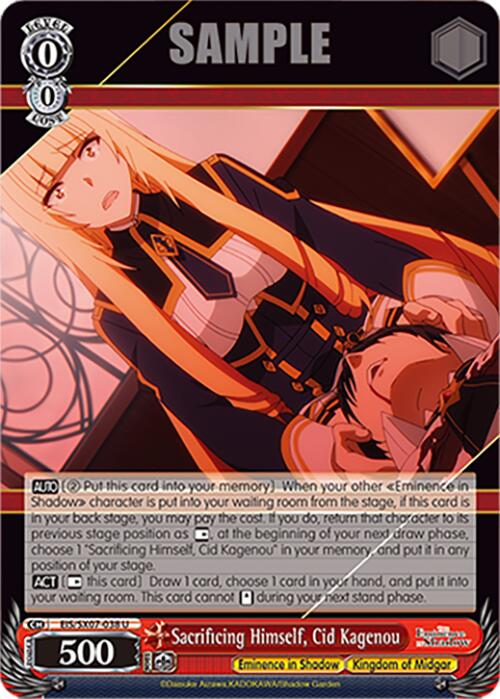 Sacrificing Himself, Cid Kagenou